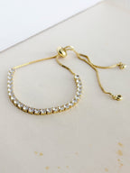 Pulsera Baguette Graduable Cristal