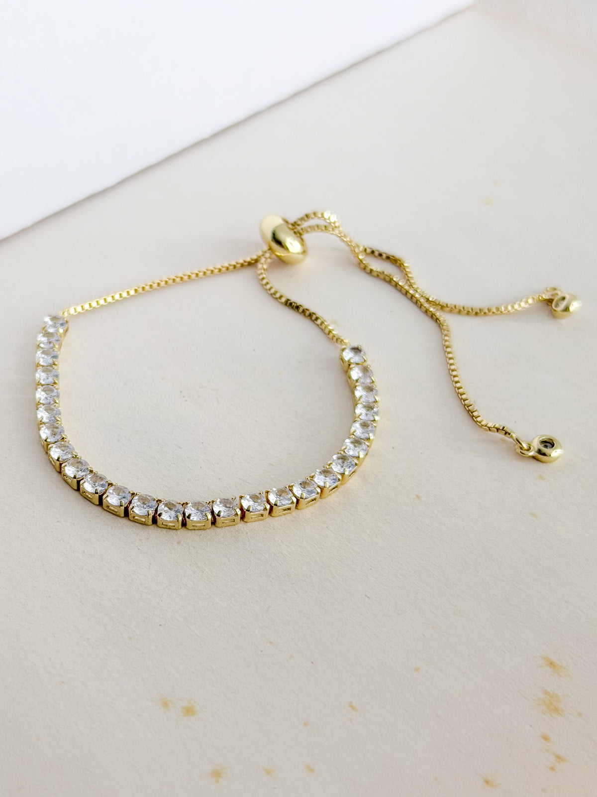 Pulsera Baguette Graduable Cristal