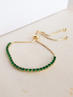 Pulsera Tipo Tennis Cristal Graduable