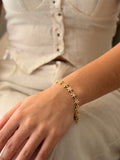 Pulsera Tipo Tennis Rosa Graduable