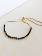 Pulsera Tipo Tennis Rosa Graduable