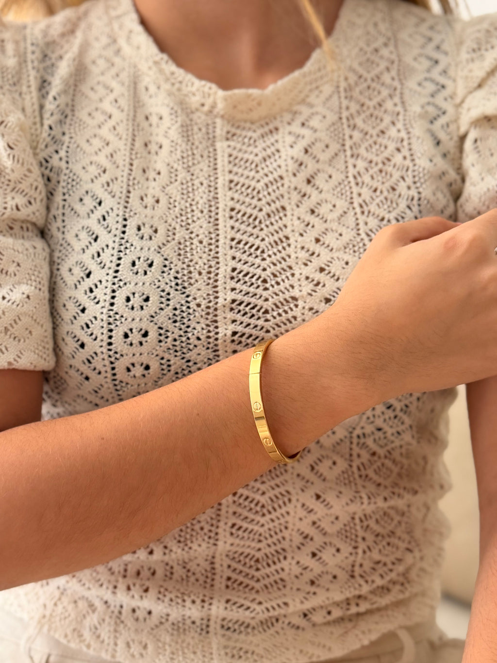 Pulsera Aro Cartier Dorado