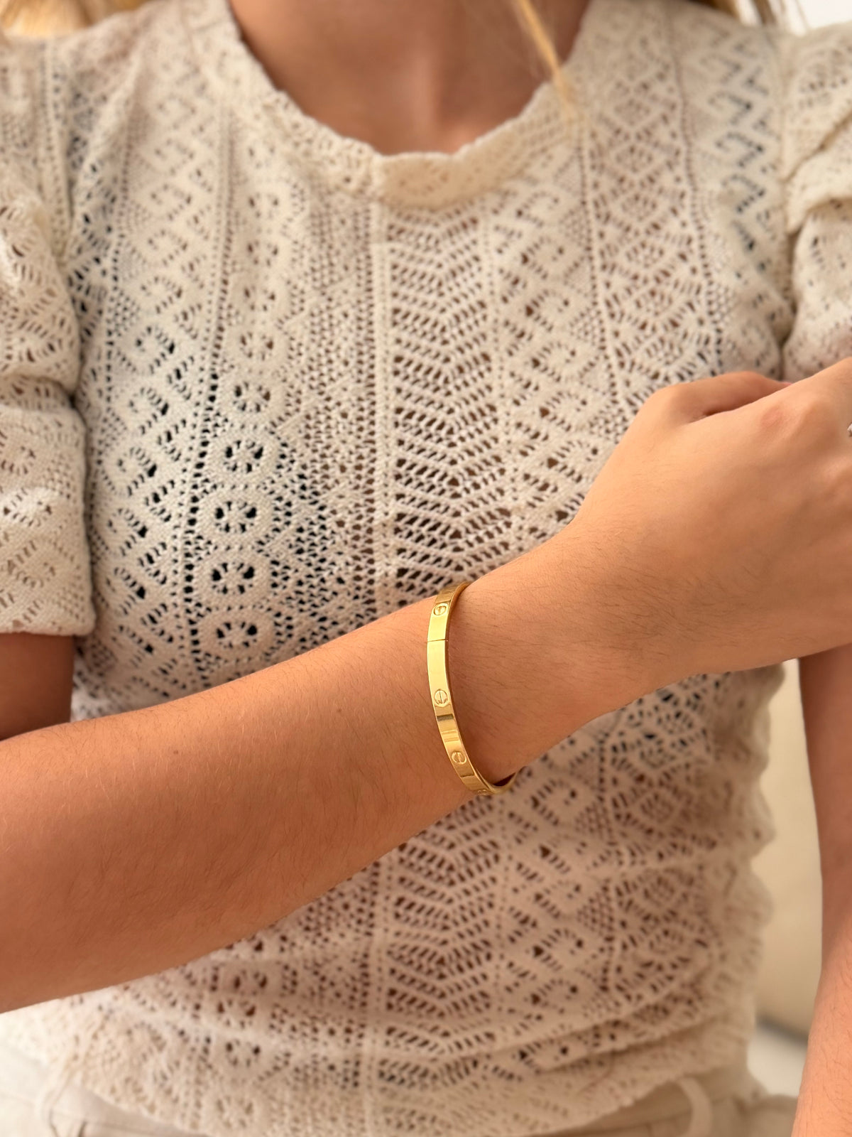 Pulsera Aro Cartier Dorado