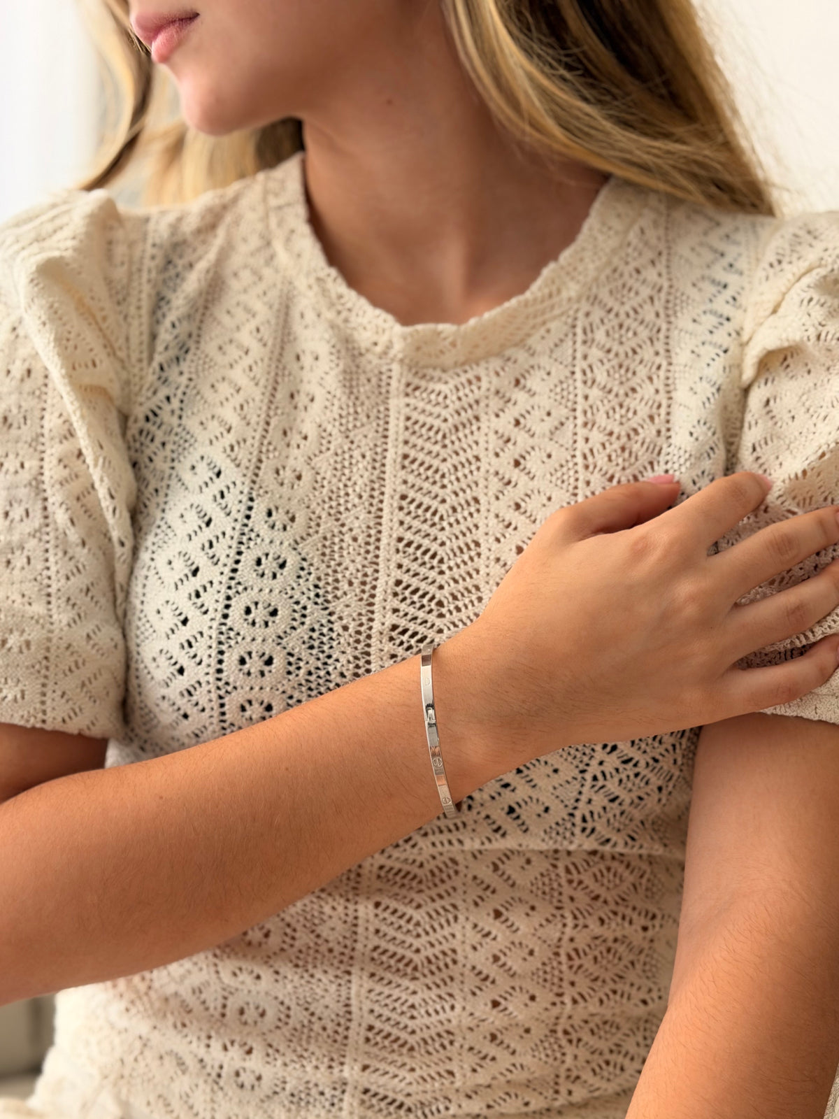 Pulsera Aro Cartier Plateado
