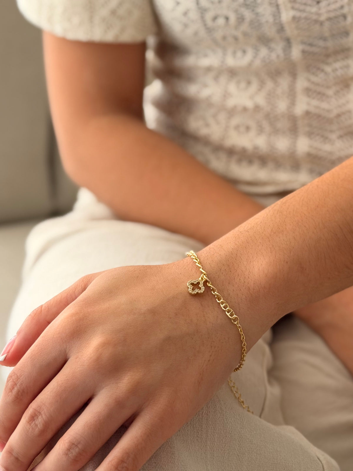 Pulsera Dije Vc Zircones