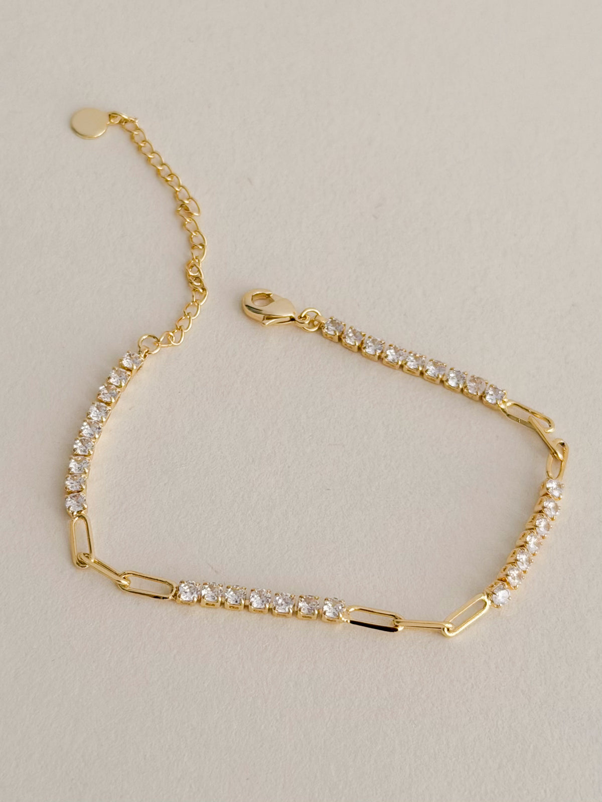 Pulsera Doble Canutillo Mini Tenis Plateado
