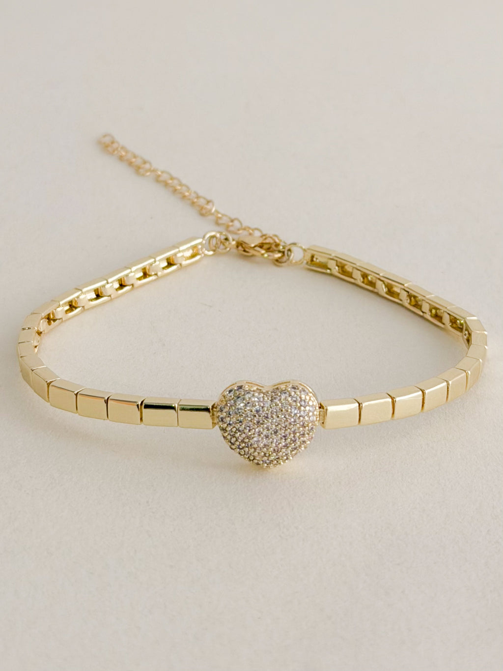 Pulsera Mini Tenis Graduable Dorado