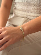 Pulsera Canutillo Corazon Zircones