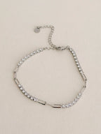Pulsera Doble Tennis Dorado