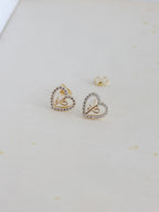 Topo Corazon Fé Zircones Rodio