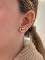 Topo Corazon Fé Zircones Rodio