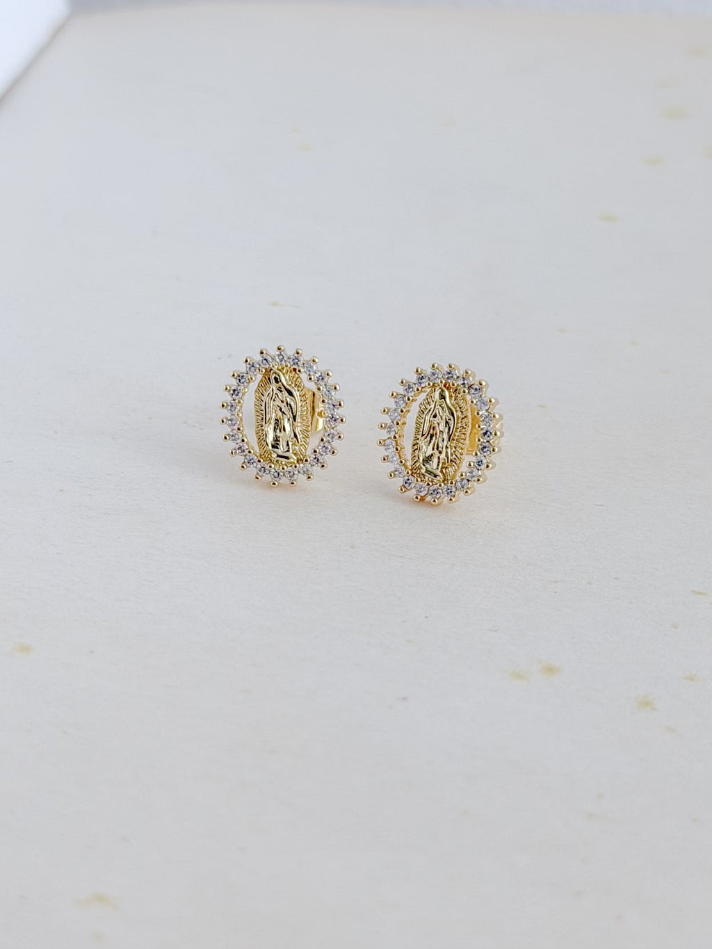 Topo Virgen Microzircones Rodio