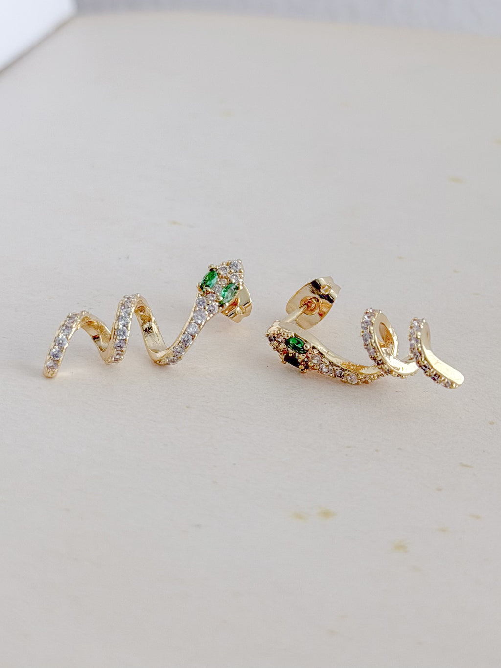 Topo Serpiente Microzircones Rodio