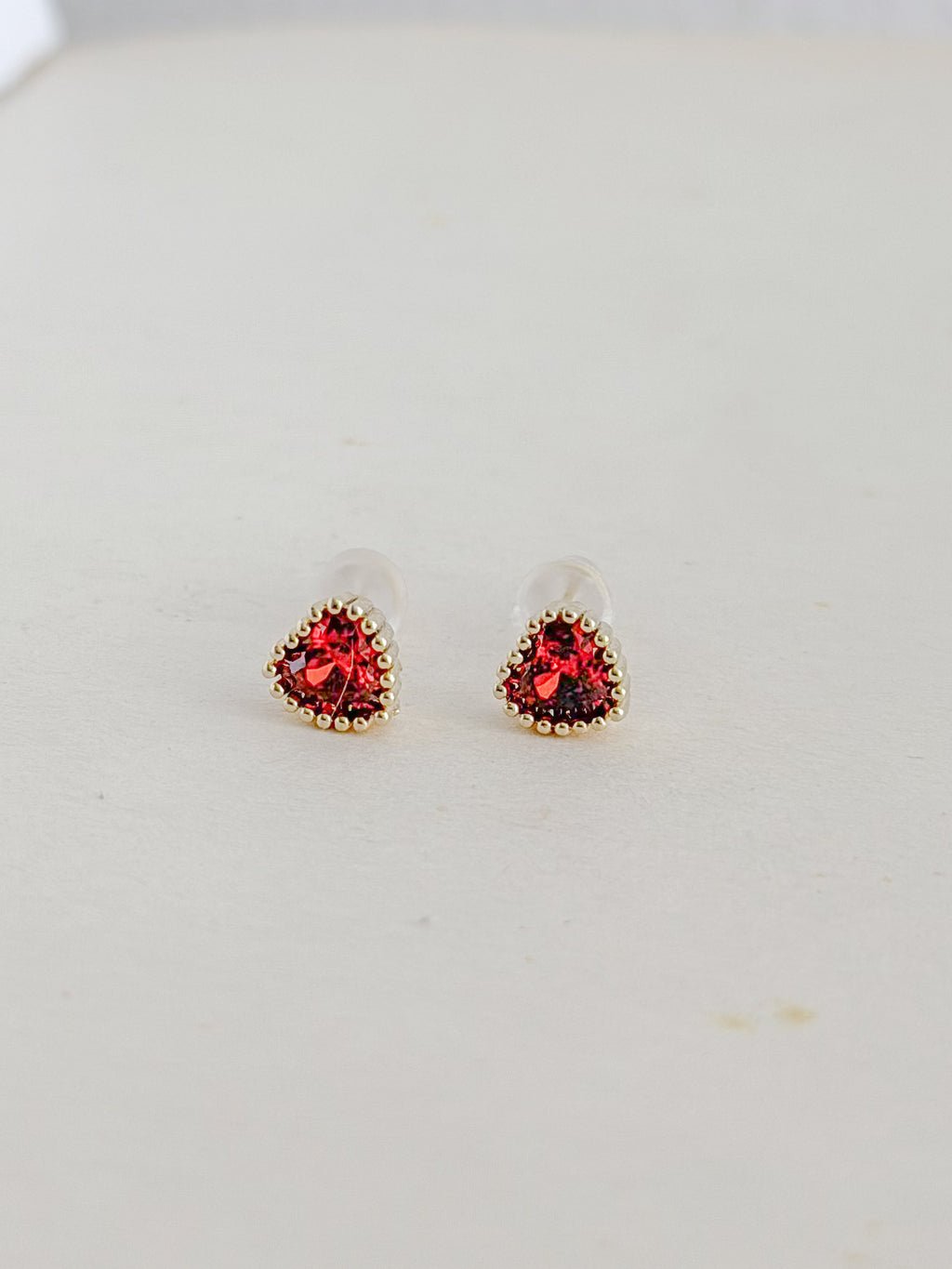 Toppo Mini Balin Corazon Rojo Rodio