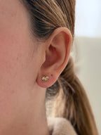 Topo Mini Mariposa Zircones Rodio