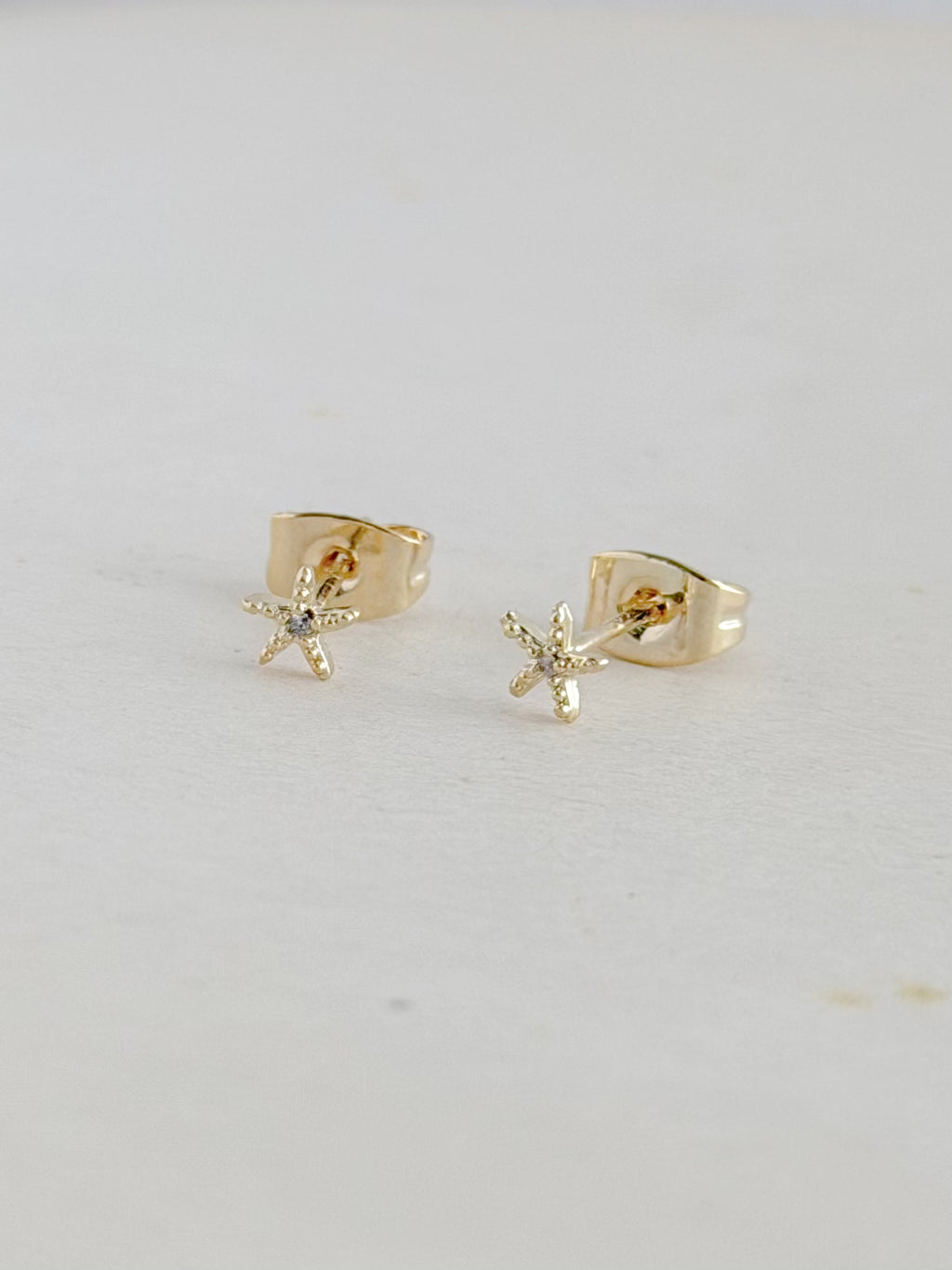 Topo Mini Estrella De Mar Zircon Rodio