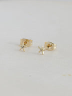 Topo Mini Estrella De Mar Zircon Rodio