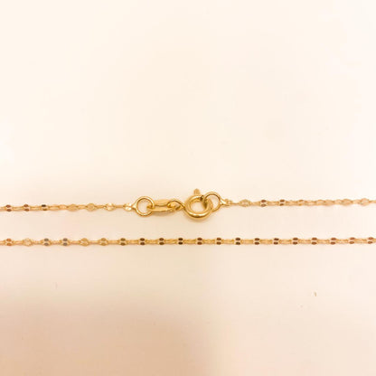 Cadena Figaro Fina Oro Laminado