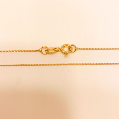 Cadena Victorina Delgada Oro Laminado