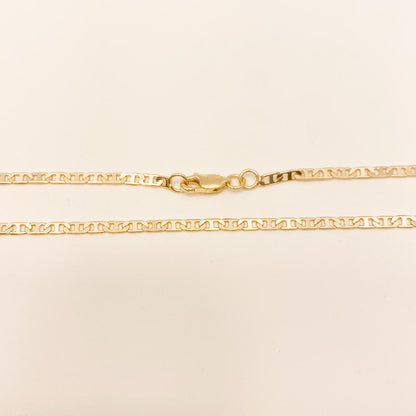 Cadena Cartier Plano Oro Laminado