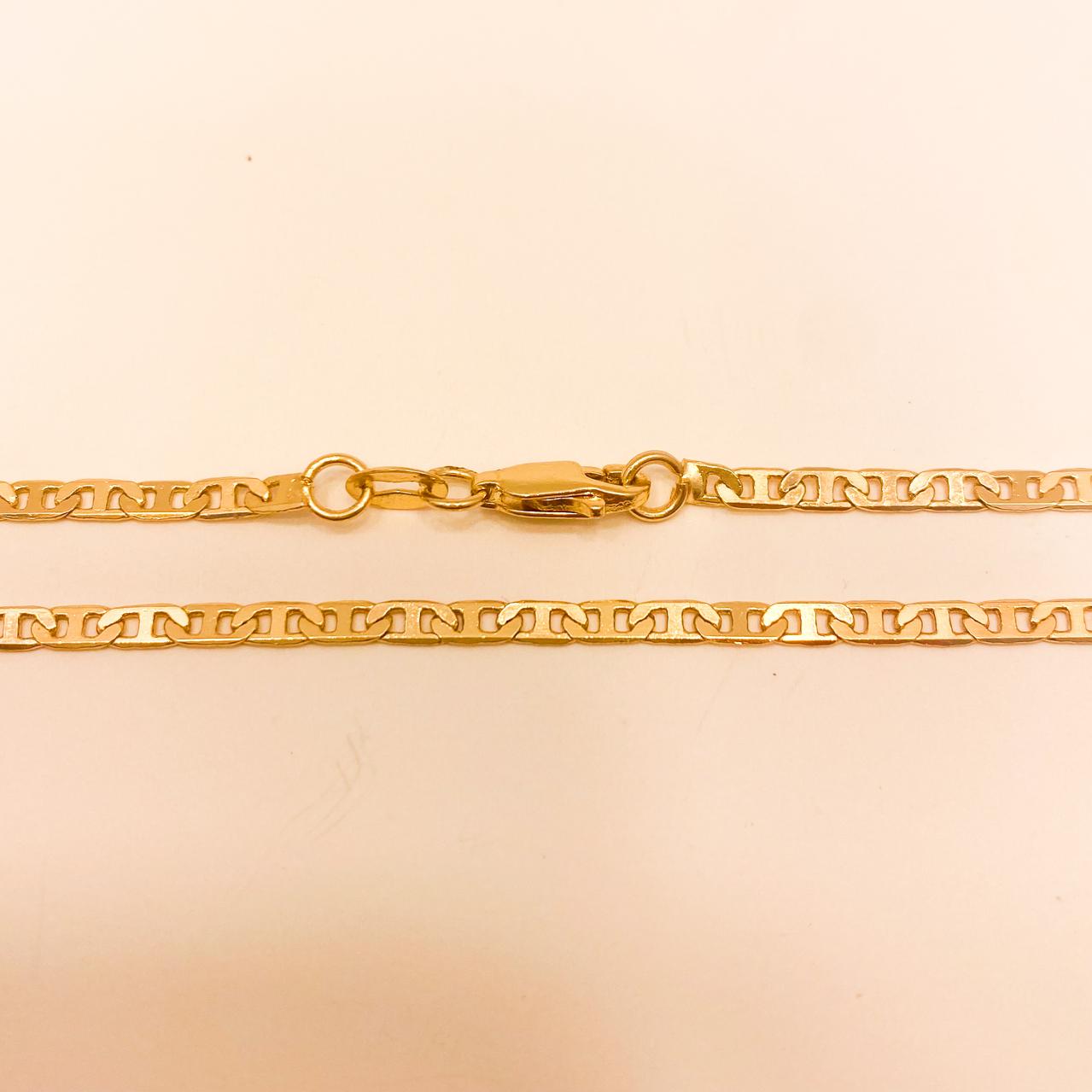 Cadena Figaro Moderno Oro Laminado