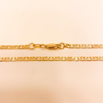 Cadena Figaro Moderno Oro Laminado